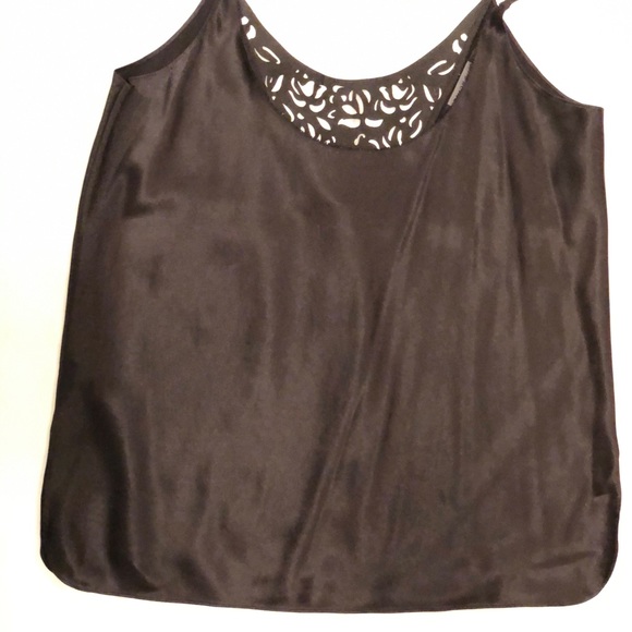 Club Monaco Collection silk and leather cami - Picture 4 of 6